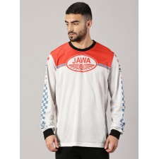 MOTOCYKLOVÝ RETRO DRES - ČERVENOBÍLÝ - JAWA